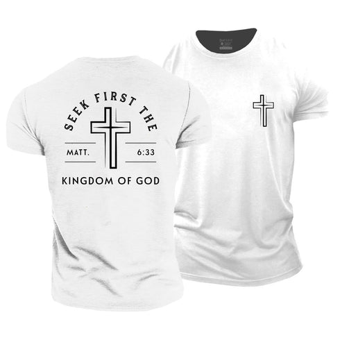 Men's Seek First The Kingdom Of God Cotton T-Shirt